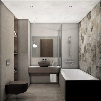 Керамогранит Vitra  Beton-X Светлый Лаппато Ректификат 60х120 - фото 110570