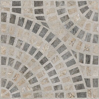 Декор Vitra  Marble-Beton Круговой Темный Лаппато Ректификат 60х60 - фото 110600