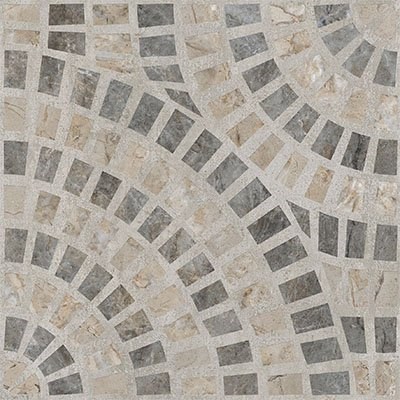 Декор Vitra  Marble-Beton Круговой Темный Лаппато Ректификат 60х60 - фото 110603