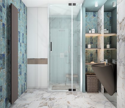 Керамогранит Vitra  Marble-X Бреча Капрайа Белый Лаппато Ректификат 60х60 - фото 110658