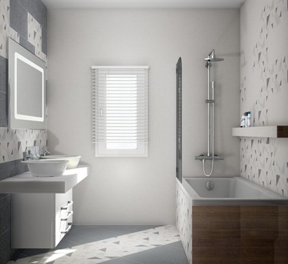 Керамогранит Vitra  Impression белый R9 7РЕК 30х60 - фото 111073