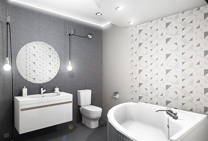 Керамогранит Vitra  Impression серый R9 7РЕК 60х60 - фото 111116