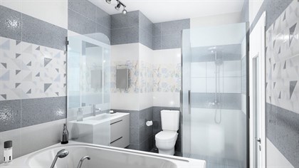 Декор Vitra  Impression Геометрический холодная гамма 7РЕК 30х60 - фото 111147