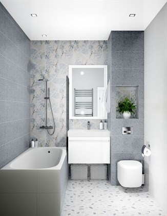 Декор Vitra  Impression Романтик холодная гамма 7РЕК 60х60 - фото 111163