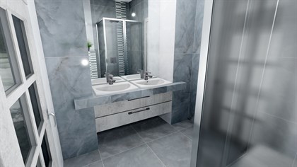 Мозаика Vitra  Serpe-Nuvola Мозаичный Микс холодная гамма 7ЛПРР (3*15) 30х28,5 - фото 111283