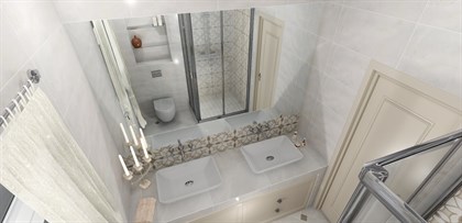 Мозаика Vitra  Serpe-Nuvola Мозаичный Микс Кремовый ЛПР 30х30 - фото 111293