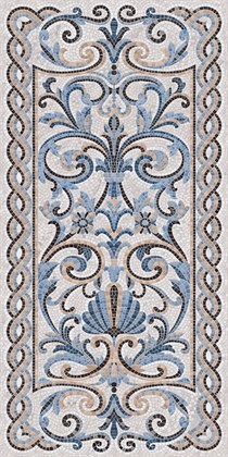 SG590902R Мозаика синий декорированный лаппатированный 119,5х238,5 - фото 111908