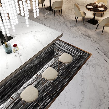 SG071602R6 Капрая белый лаппатированный 119,5х320х6 - фото 111953