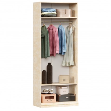 Шкаф двухстворчатый глубиной 462 Александрия (Кожа Ленто/Рустика) - фото 111972