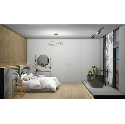 Плитка Marazzi  Grande Resin Look Grisaille B Bianco Satin 120х278 - фото 112046