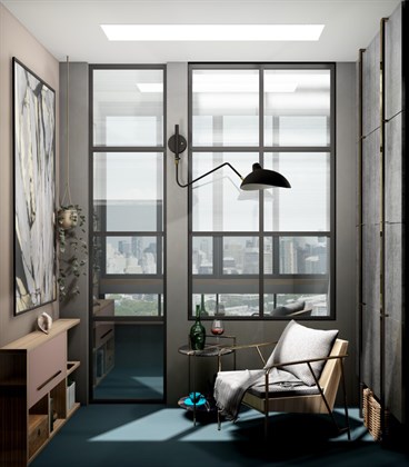 Плитка Marazzi  Grande Resin Look Blu Cold Satin 120х278 - фото 112065