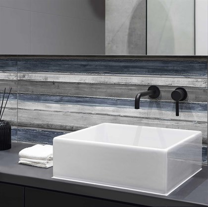 Плитка Marazzi  Colorplay Blue Struttura Cabochon 3D Rett. 30х90 - фото 112186