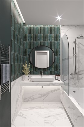 Керамогранит Marazzi  Lume Blue 6х24 - фото 112676