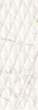 Плитка Marazzi  Allmarble Wall Golden White Struttura Pave Satin 3D 40х120 - фото 113309