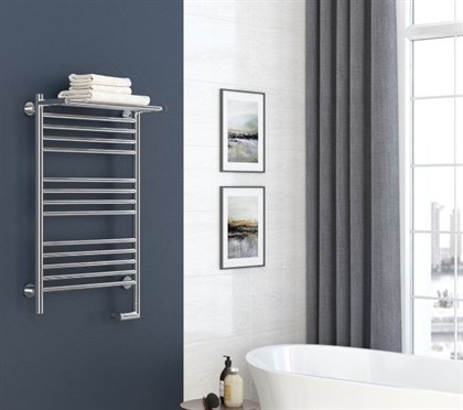 Полотенцесушитель электрический Сунержа Богема 2.0 с полкой 60х40, МЭМ правый - фото 113912