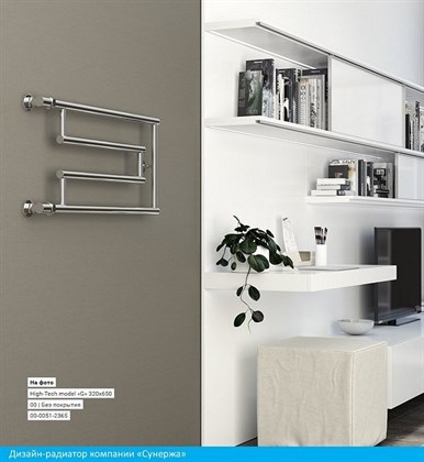 Полотенцесушитель водяной Сунержа High-tech G 32 x 65 см, 00-0051-3265 - фото 114015