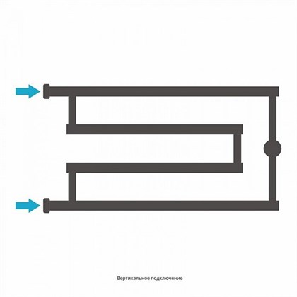 Полотенцесушитель водяной Сунержа High-tech G 32 x 65 см, 00-0051-3265 - фото 114018