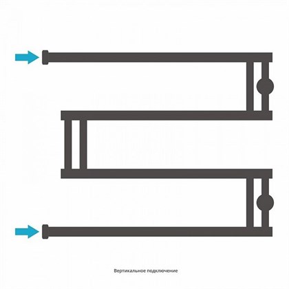Полотенцесушитель водяной Сунержа High-Tech M 50 x 65 см, 00-0050-5065, хром - фото 114049