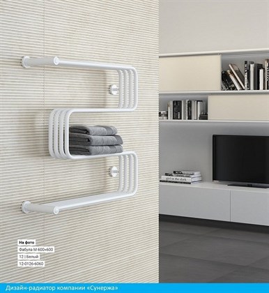 Полотенцесушитель водяной Сунержа ДР Фабула M 60 х 60 см, 00-0126-6060, хром - фото 114203