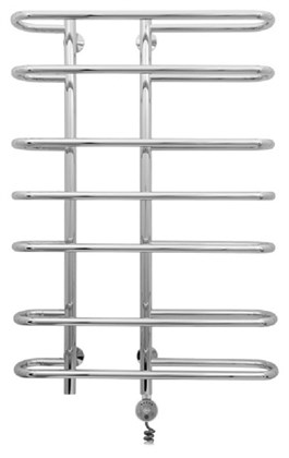 Полотенцесушитель электрический Сунержа Фурор 100 x 70 см, ТЭН слева/справа, хром - фото 114216