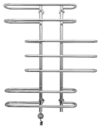 Полотенцесушитель электрический Сунержа Фурор 100 x 90 см, ТЭН слева/справа, хром - фото 114221