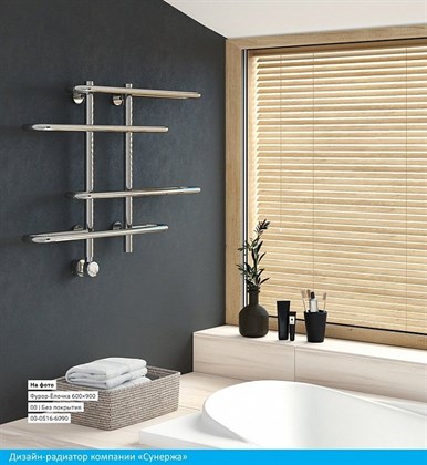 Полотенцесушитель электрический Сунержа Фурор-Ёлочка 80 x 90 см, ТЭН слева/справа, хром - фото 114224