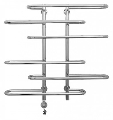 Полотенцесушитель электрический Сунержа Фурор-Ёлочка 80 x 90 см, ТЭН слева/справа, хром - фото 114225