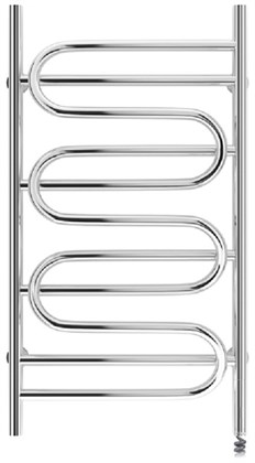 Полотенцесушитель электрический Сунержа Иллюзия 95 x 50 см, 00-0545-9550, ТЭН справа, хром - фото 114235