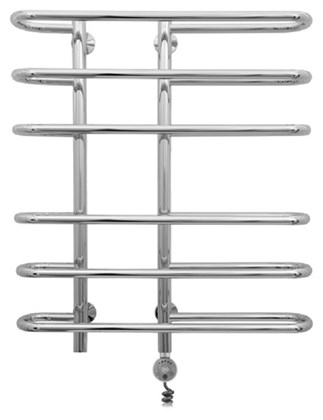 Полотенцесушитель электрический Сунержа Фурор 80 x 70 см, ТЭН слева/справа, хром - фото 114277