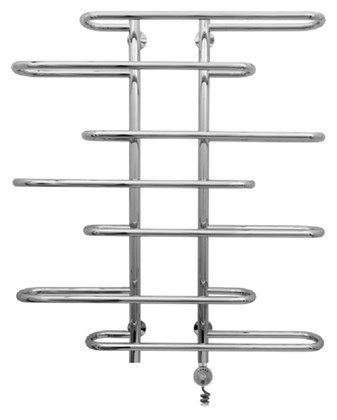 Полотенцесушитель электрический Сунержа Фурор-Ёлочка 100 x 90 см, ТЭН слева/справа, хром - фото 114306