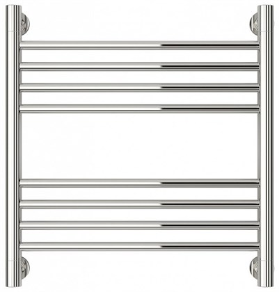 Полотенцесушитель водяной Сунержа Богема+ 50 x 50 см, 00-0220-5050, прямые перемычки, хром - фото 114334
