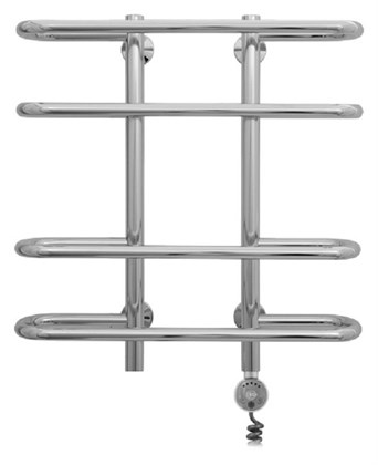 Полотенцесушитель электрический Сунержа Фурор 60 x 60 см, ТЭН слева/справа, хром - фото 114376