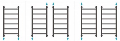 Полотенцесушитель водяной Сунержа Галант+ 120х50 - фото 114398