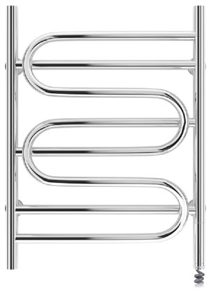 Полотенцесушитель электрический Сунержа Иллюзия 70 x 50 см, 00-0545-7050, ТЭН справа, хром - фото 114407