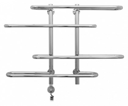 Полотенцесушитель электрический Сунержа Фурор-Ёлочка 60 x 90 см, ТЭН слева/справа, хром - фото 114412