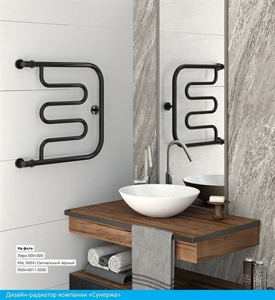 Полотенцесушитель водяной Сунержа Лира 50 x 50 см, 00-0011-5050, хром - фото 114426