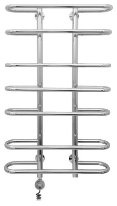 Полотенцесушитель электрический Сунержа Фурор 100 x 60 см, 00-0510-1060, ТЭН слева, хром - фото 114495