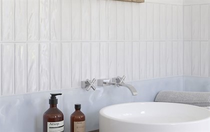 Плитка Cersanit  Pudra рельеф белый 20х44 - фото 114574