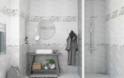 Декор Cersanit Вставка Sonata розы многоцветный 20х60 - фото 114733