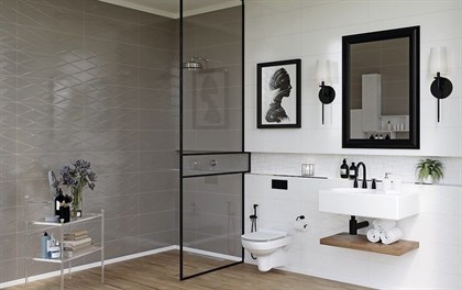 Плитка Cersanit  Vegas рельеф белый 25х75 - фото 115228