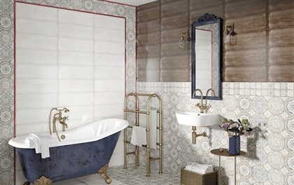 Плитка Cersanit  Majolica рельеф голубой 20х60 - фото 115316