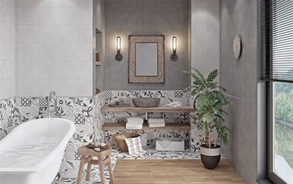 Плитка Cersanit  Apeks серый 25х75 - фото 115432