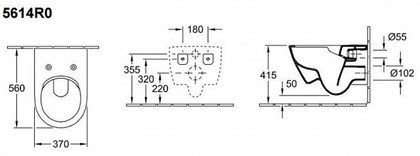 Унитаз подвесной Villeroy & Boch Subway 2.0 5614R001 - фото 116394