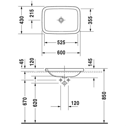 Раковина встраиваемая Villeroy & Boch O'Novo 4162 50 01 - фото 116521