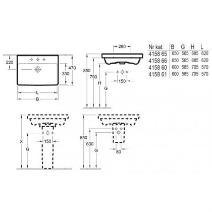 Раковина Villeroy & Boch Avento 415860R1 - фото 116571