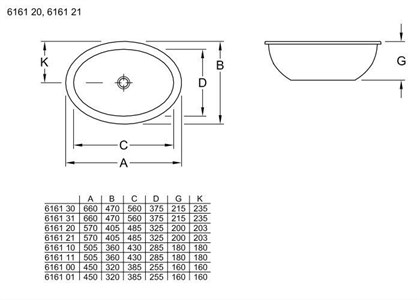 Раковина Villeroy & Boch Loop & Friends 61612001 - фото 116582