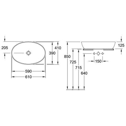 Раковина Villeroy & Boch Artis 41986101 - фото 116595