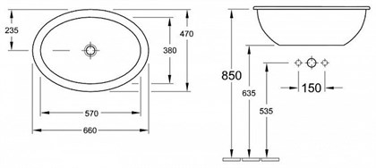 Раковина Villeroy & Boch Loop & Friends 615530R1 - фото 116660