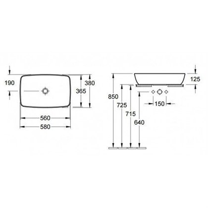 Раковина Villeroy & Boch Artis 417258R1 - фото 116681