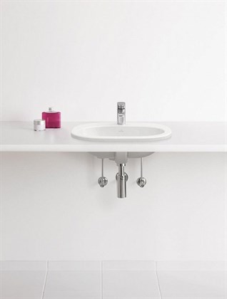 Раковина Villeroy&Boch O.novo 4161 5601 56x405 см встраиваемая - фото 116690